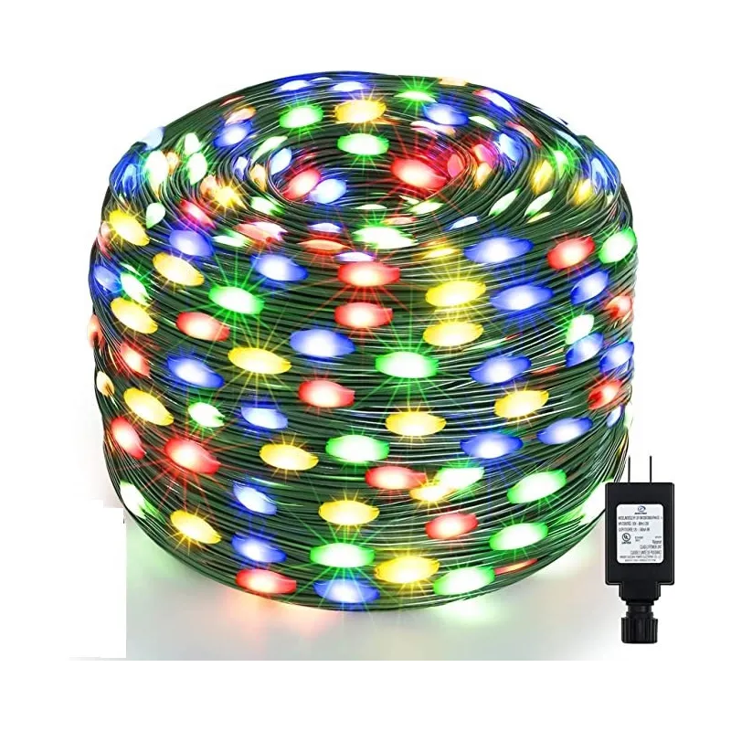 Instalatie sir 30m cu 240 led-uri, tip banda cu led turnat, interior/exterior, 8 jocuri de lumini, IP44