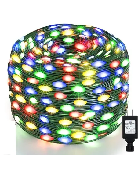 Instalatie sir 30m cu 240 led-uri, tip banda cu led turnat, interior/exterior, 8 jocuri de lumini, IP44
