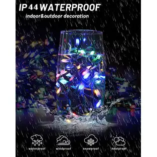 Instalatie sir 30m cu 240 led-uri, tip banda cu led turnat, interior/exterior, 8 jocuri de lumini, IP44 2