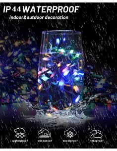 Instalatie sir 30m cu 240 led-uri, tip banda cu led turnat, interior/exterior, 8 jocuri de lumini, IP44 2