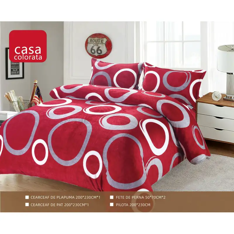 Set Pilota Cocolino groasa cu blanita, 3 Piese, 200x230 cm, 4 Kg