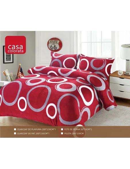 Set Pilota Cocolino groasa cu blanita, 3 Piese, 200x230 cm, 4 Kg