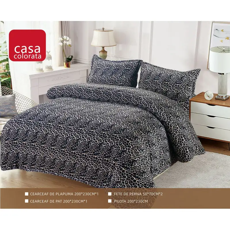 Set Pilota Cocolino groasa cu blanita, 3 Piese, 200x230 cm, 4 Kg