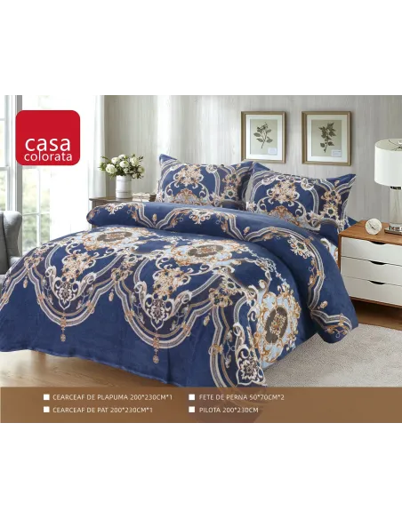 Set Pilota Cocolino groasa cu blanita, 3 Piese, 200x230 cm, 4 Kg