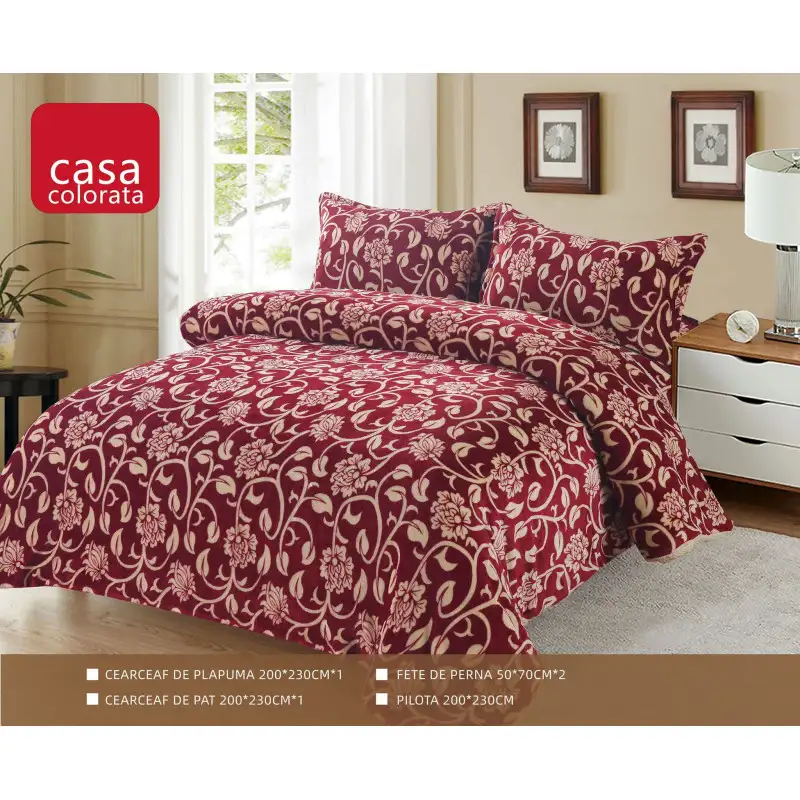 Set Pilota Cocolino groasa cu blanita, 3 Piese, 200x230 cm, 4 Kg