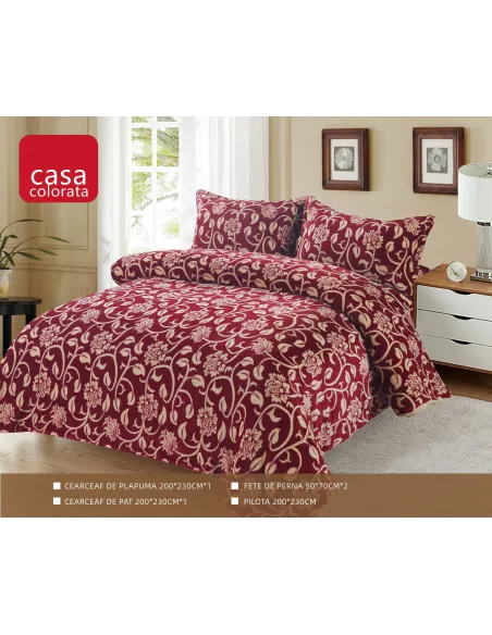 Set Pilota Cocolino groasa cu blanita, 3 Piese, 200x230 cm, 4 Kg