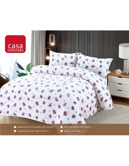 Set Pilota Cocolino groasa cu blanita, 3 Piese, 200x230 cm, 4 Kg