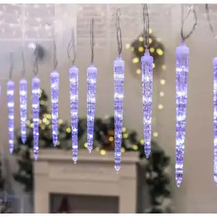 Instalatie SOLARA tip turturi de gheata cu led, 3M, IP44, diverse culori 2