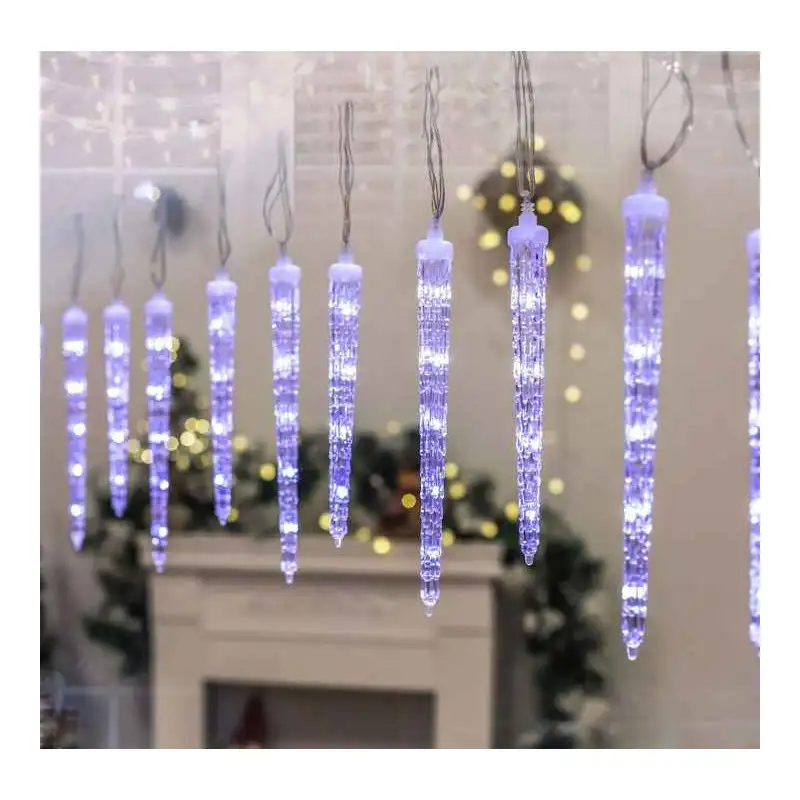 Instalatie SOLARA tip turturi de gheata cu led, 3M, IP44, diverse culori