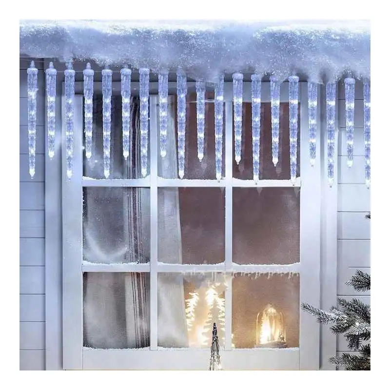 Instalatie SOLARA tip turturi de gheata cu led, 3M, IP44, diverse culori