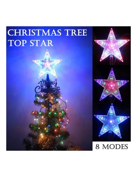 Stea cu led pentru brad Craciun