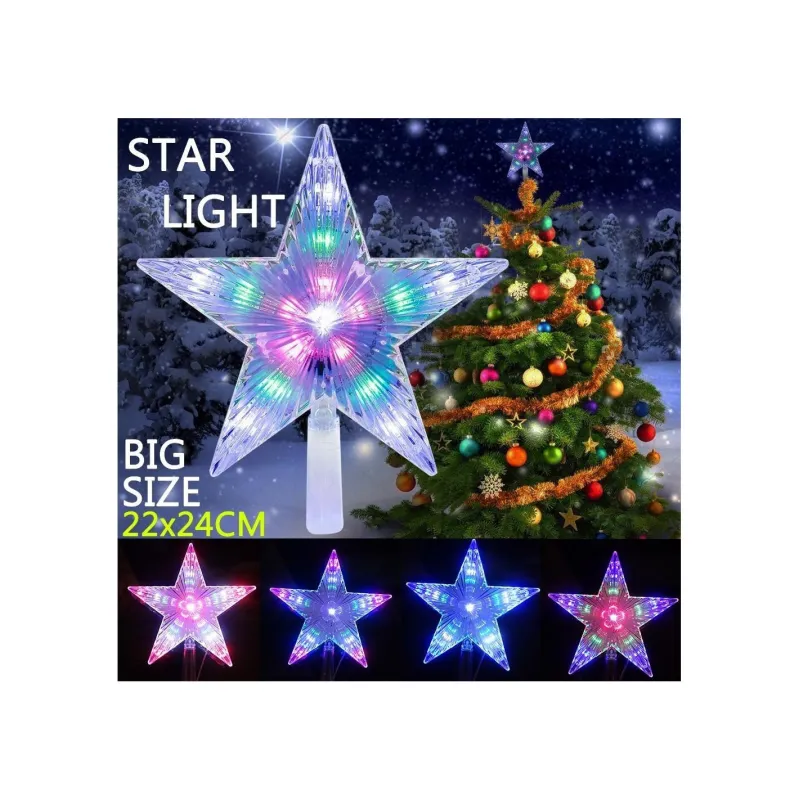 Stea cu led pentru brad Craciun