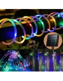 Instalație Furtun LED Solar 10m – Diverse Culori, Interior & Exterior, 8 Moduri de Lumină