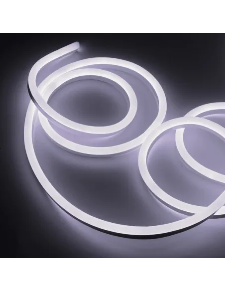 LED Neon Flex Furtun Luminos Flexibil 100m – Alb Rece / Alb Cald / Verde – Tub Luminos Slim 1.5x0.8cm, IP65, Interior & Exterior