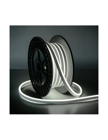 LED Neon Flex Furtun Luminos Flexibil 100m – Alb Rece / Alb Cald / Verde – Tub Luminos Slim 1.5x0.8cm, IP65, Interior & Exterior