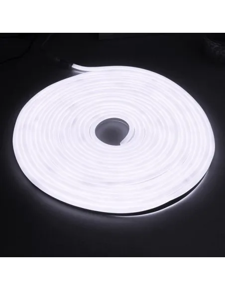 LED Neon Flex Furtun Luminos Flexibil 100m – Alb Rece / Alb Cald / Verde – Tub Luminos Slim 1.5x0.8cm, IP65, Interior & Exterior