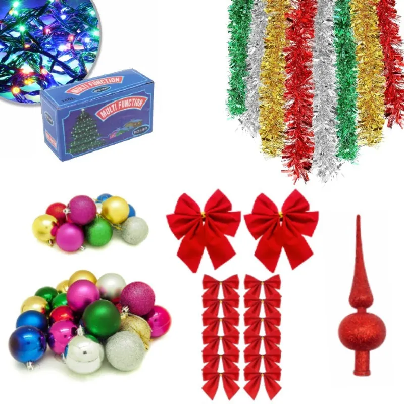 Brad artifical 180cm cu suport metalic si accesorii incluse pentru impodobit si instalatie CADOU