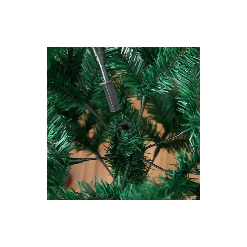 Brad artifical 180cm cu suport metalic si accesorii incluse pentru impodobit si instalatie CADOU