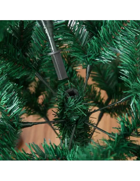 Brad artifical 180cm cu suport metalic si accesorii incluse pentru impodobit si instalatie CADOU