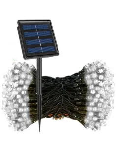 Instalatie cu panou solar led , 200 LED-uri si controler, lungime 20 metri 2