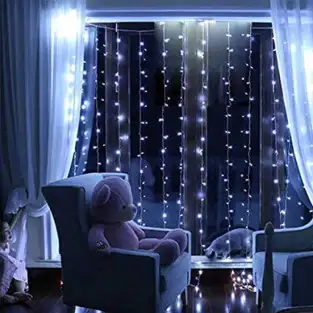 Set 2 instalatii perdea 3x1m, interconectabile