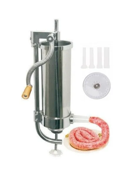 Aparat vertical de facut carnati inox capacitate 4 kg