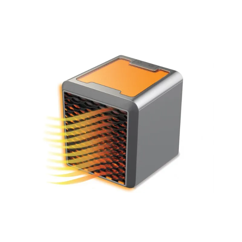 Mini aeroterma cu aer cald 1500 W si lumina ambientala