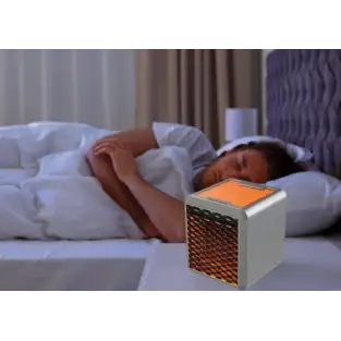 Mini aeroterma cu aer cald 1500 W si lumina ambientala 2