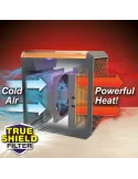 Mini aeroterma cu aer cald 1500 W si lumina ambientala