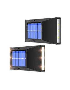 Set 2x lampi solare exterior, LED, Impermeabilitate IP65