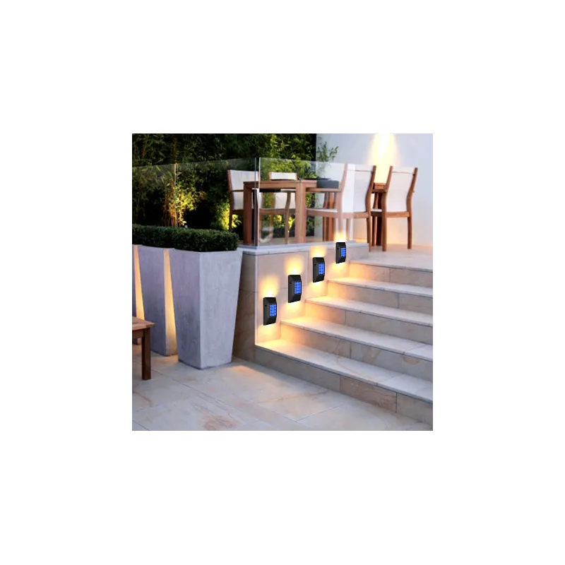 Set 2x lampi solare exterior, LED, Impermeabilitate IP65