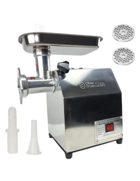 Masina de tocat carne, profesionala, Craft-Tec MK-8, 800W, 100 Kg/h, Inox