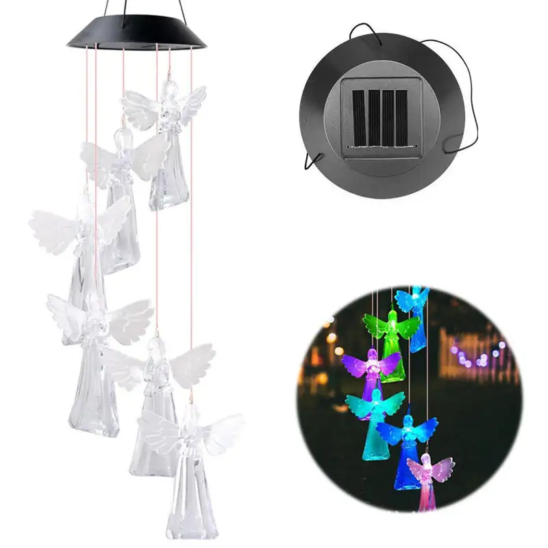 Decoratiune solara de gradina, 6 Ingerasi