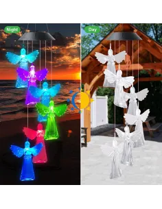 Decoratiune solara de gradina, 6 Ingerasi