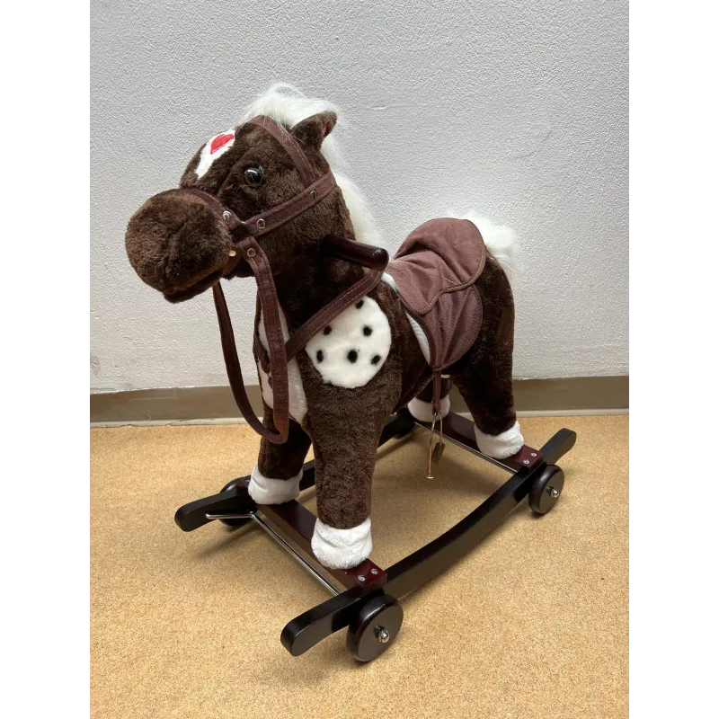 Balansoar tip calut dotat cu sunete pentru cei