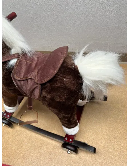 Balansoar tip calut dotat cu sunete pentru cei