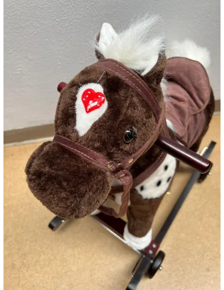 Balansoar tip calut dotat cu sunete pentru cei