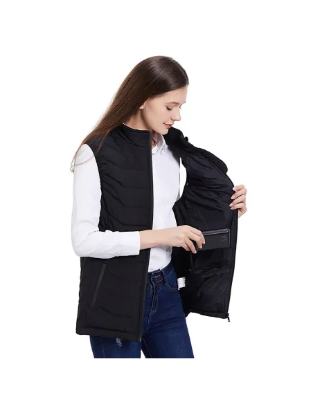 Vestă încălzită cu 11 zone Unisex, Jacheta încălzita prin usb reîncărcabilă vestă termică caldă