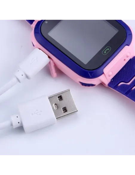 Smartwatch pentru copii cu monitorizare locatie, functie de telefon culoare Roz