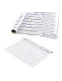 Set 2 x folie decorativa pentru geam, Dungi Albe, 45 cm x 300 cm