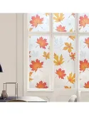 Set 2 x folie autoadeziva geam, frunze aramii, 45 x 500 cm