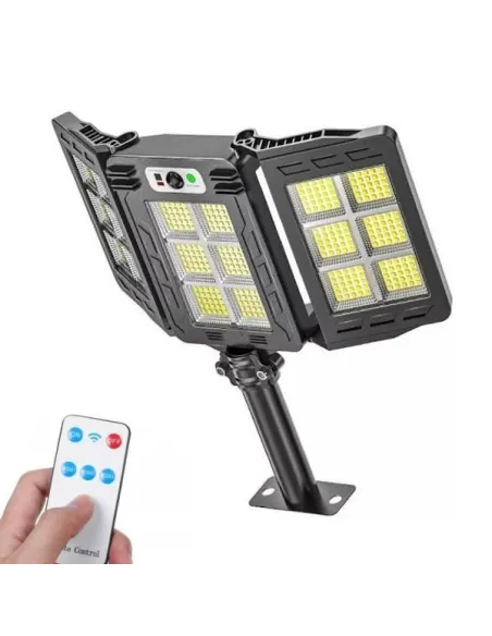 Lampa solara stradala tripla 100w cob