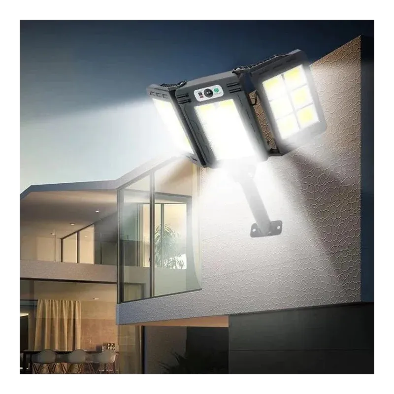 Lampa solara stradala tripla 100w cob