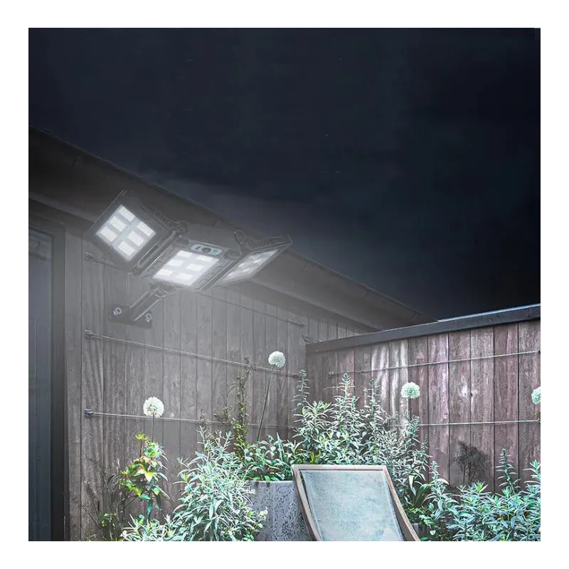 Lampa solara stradala tripla 100w cob