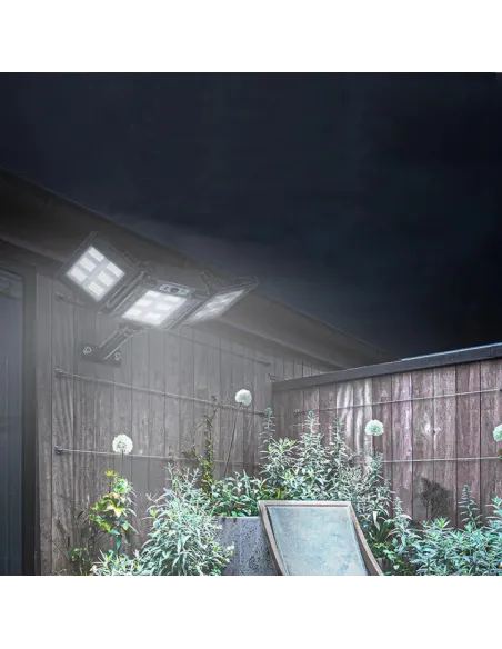 Lampa solara stradala tripla 100w cob