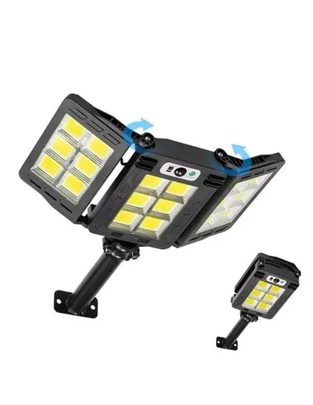 Lampa solara stradala tripla 100w cob