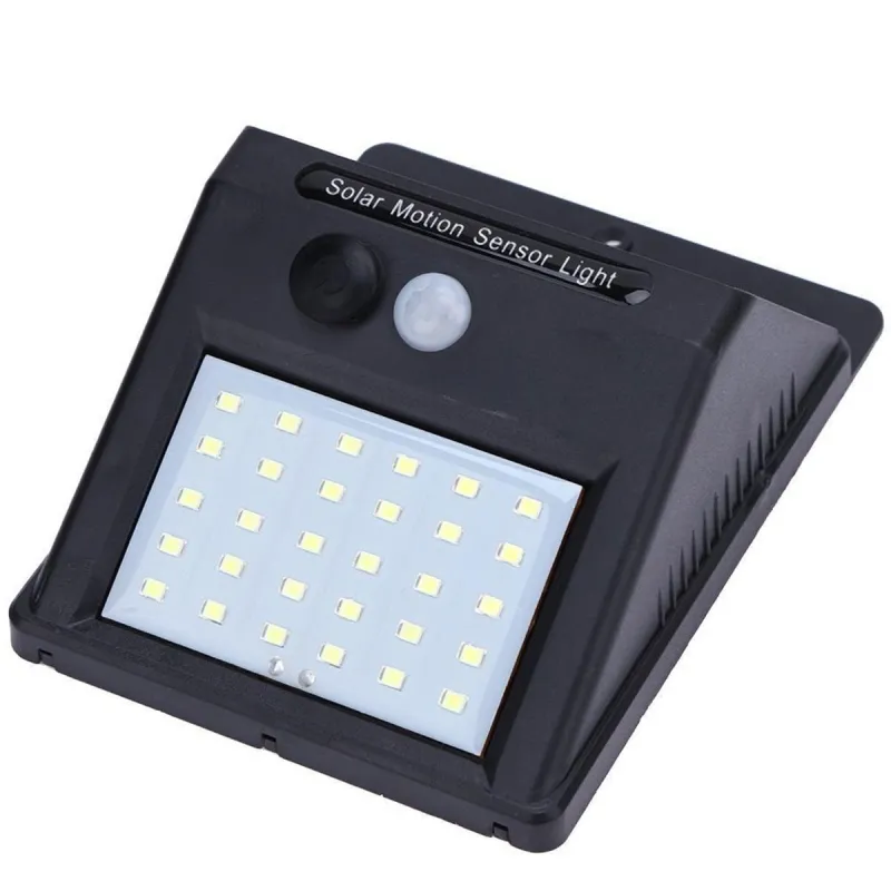 Lampa 30 LED, incarcare solara si senzor miscare