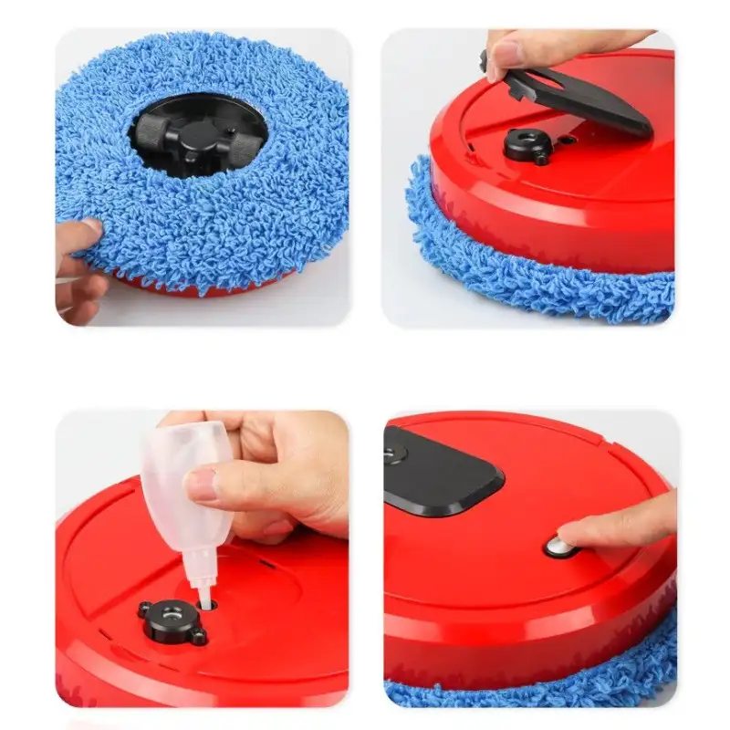 Mop inteligent cu functie de umidificator cu 2 lavete din microfibra incluse