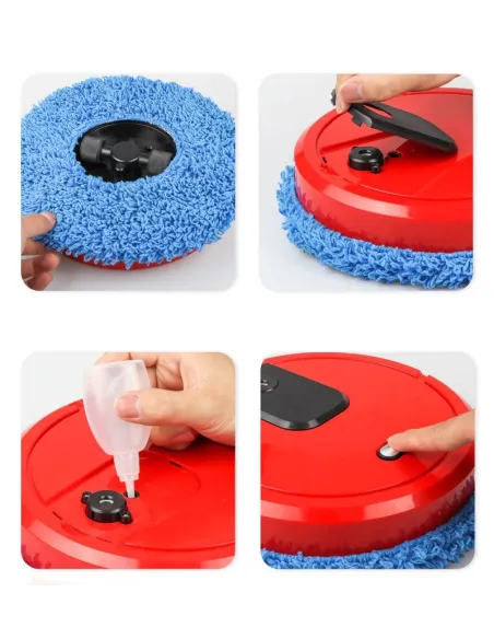 Mop inteligent cu functie de umidificator cu 2 lavete din microfibra incluse