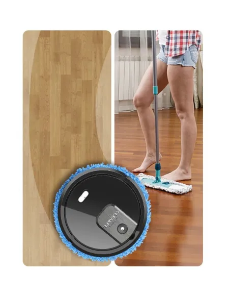 Mop inteligent cu functie de umidificator cu 2 lavete din microfibra incluse